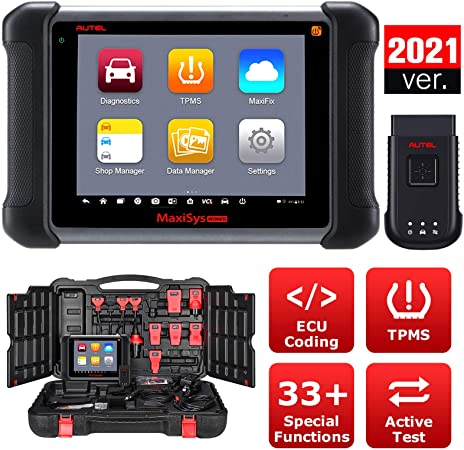 Autel Maxisys MS906TS Automotive Scan Tool, MS906TS with TPMS Functions ECU Coding Active Test 2021 Newest Upgraded of MS906BT / MK906BT / MP808TS / MK808TS