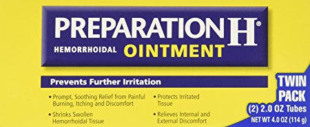 Preparation H Hemorrhoidal Ointment - 4 oz TOTAL (2 oz x 2 tubes)