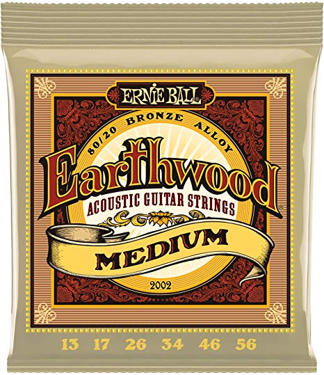 Ernie Ball Earthwood Medium 80/20 Bronze Acoustic Set, .013 - .056