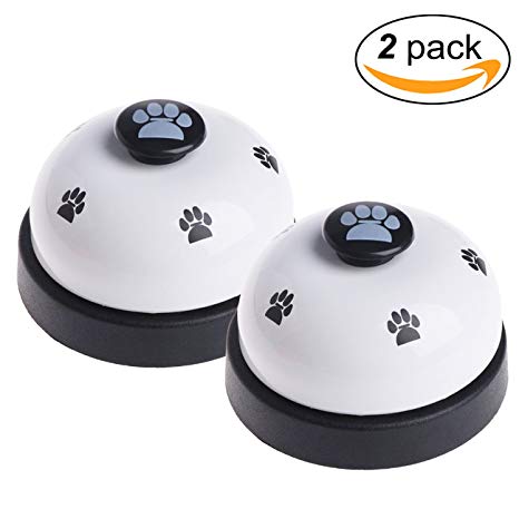 Malier 2 Pack Dog Training Bells, Dog Door Bells, Dog Puppy Pet Bells for Potty Training and Communication Device