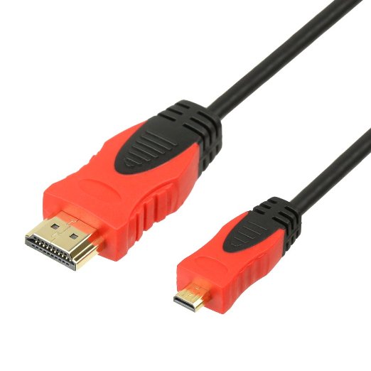iKross 15FT High Speed Micro-HDMI Gold Plated Cable with Ethernet for Acer Iconia A3-A10 Aspire P3 Ultrabook Iconia W3-810 Asus Transformer Book T300LA TX300 T300 T100