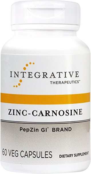 Integrative Therapeutics - Zinc-Carnosine - PepZin GI Brand - 60 Capsules