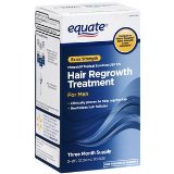 Equate - Hair Regrowth Treatment for Men with Minoxidil 5 Extra Strength 3 Month Supply 2 Ounce Bottle 3 Count