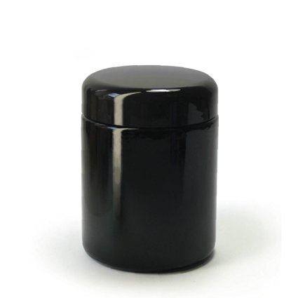 StashShield UV Glass Herb Storage Jar 250ml | Airtight Stash Container with Violet Glass | Lion Series