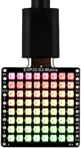 Waveshare ESP32-S3-Matrix Development Board, Onboard 8×8 RGB LED Matrix and QMI8658C Attitude Sensor, Supports Wi-Fi and Bluetooth LE, ESP32 Development Board