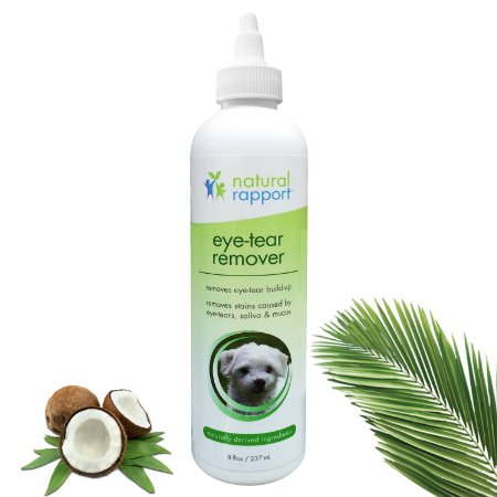 Natural Rapport Dog Eye Tear Stain Remover for Dogs _ Reduces Stains, Boogers & Gunk from Eyes & Mouths _ Fragrance-Free _ No Digestion Required Like Angel Eyes _ Ideal for Light Colored Coats _ Guaranteed