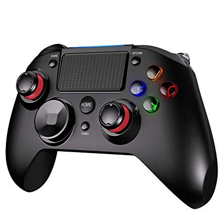 PICTEK PS4 Controller, 3-in-1 Wireless Gaming Controller with Vibration Turbo and Trigger Buttons, USB Controller Joystick Gamepad for Playstation 4, PS3, Windows, TV Box, Android. 2019 New Version