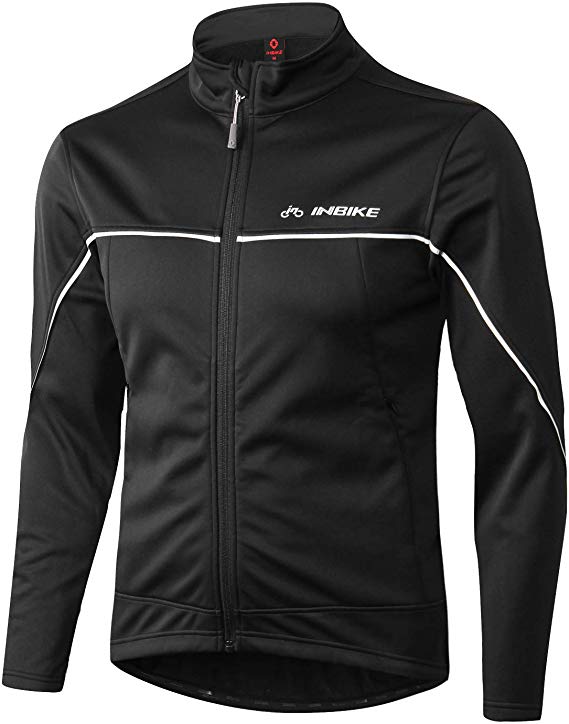 INBIKE Men's Cycling Jacket Winter Windproof Thermal Running Soft Shell Ultra Warm