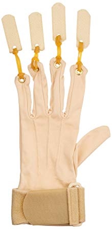 Sammons Preston Deluxe Traction Glove, Left Handed Exercise Glove, Rehabilitation & Physical Therapy Gloves for Flexion of Joints & Fingers, Hand Exerciser for Increasing Strength, Large/X-Large