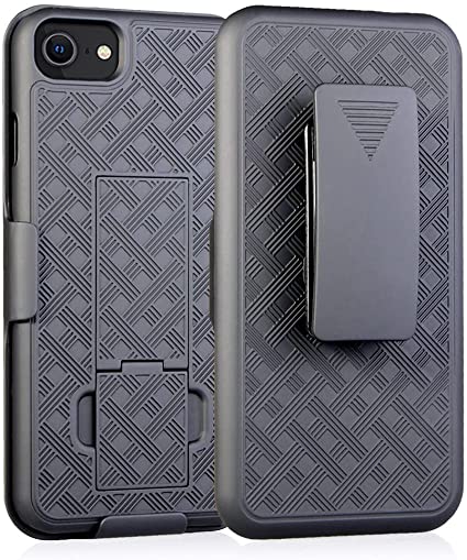 Cbus Wireless Case with Holster Belt Clip Compatible with iPhone SE 2020, iPhone 7, iPhone 8