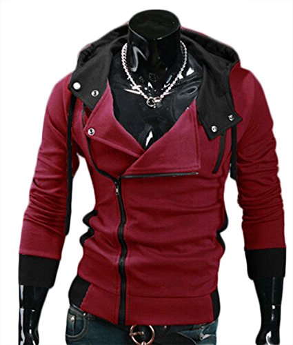 Seal Men's Oblique Zipper Jacket Cosplay Costumes Hoodie II Coat AI-042