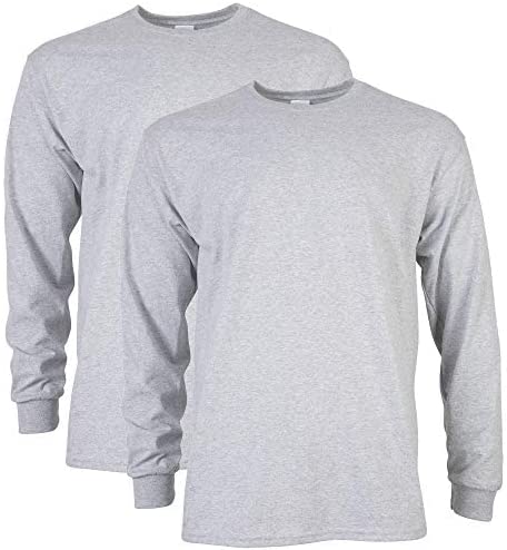 Gildan Men's Ultra Cotton Long Sleeve T-Shirt, Style G2400, Multipack