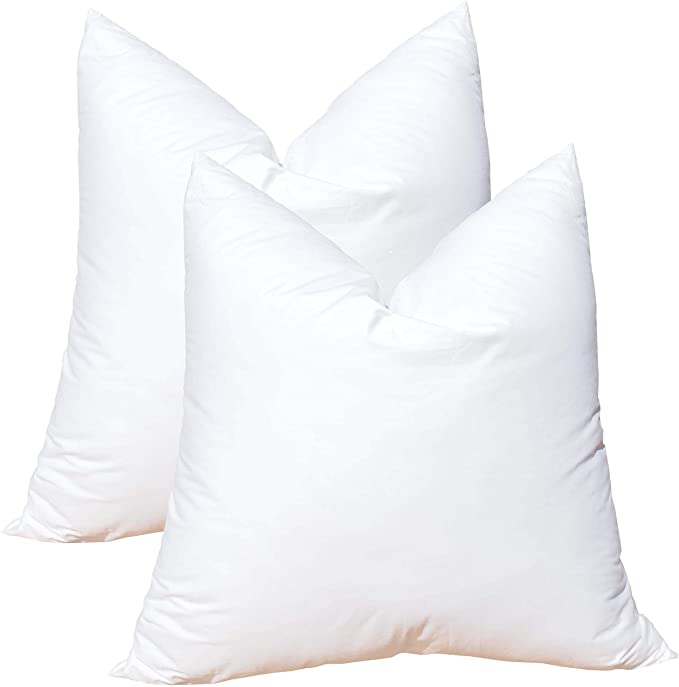 Pillowflex Synthetic Down Alternative Pillow Inserts for Shams (Set of 2 27 Inch by 27 Inch)