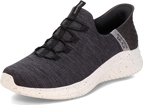 Skechers Men's Ultra Flex 3.0 Right Away Hands Free Slip-in Sneaker Loafer, Black, 9.5