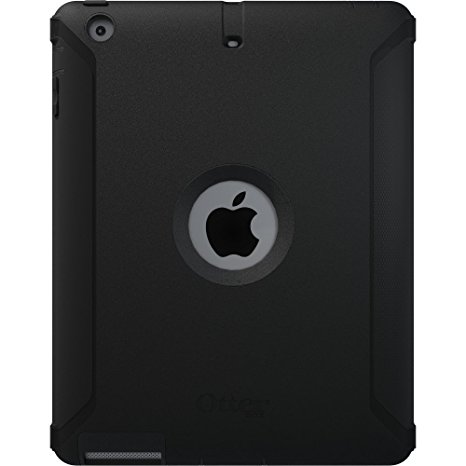 OtterBox Defender Series Case with Screen Protector and Stand for iPad 4th Generation, iPad 2 and iPad 3 - Black - Non-Retail Packaging