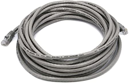 Monoprice 25FT 24AWG Cat6 550MHz UTP Ethernet Bare Copper Network Cable - Gray