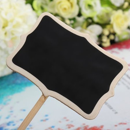 Chalkboard 12 Mini Retangle Blackboard with Stand65292 Wedding Party Table Numbers Place Card Favor Tag Plant Marker