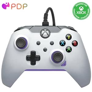 PDP Wired Controller: Kinetic White - Xbox Series X|S, Xbox One, Xbox, Windows 10/11