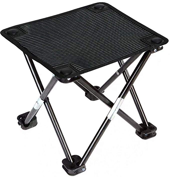 Vimi Portable Folding Camping Stool Ultralight Compact Camp Footrest Stools for Outdoor Fishing Hiking Backpacking Travelling Outdoor Little Stools