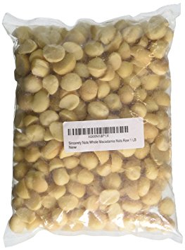 Sincerely Nuts Raw Macadamia Nuts Unsalted - One (1) Lb. Bag – Uncompromised Natural Taste - Amazingly Nutritious - Freshly Sealed, Kosher