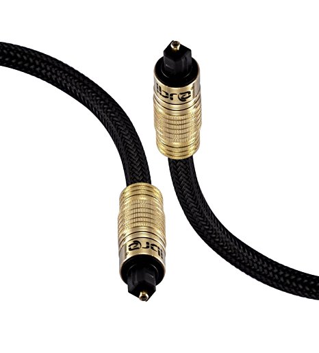 IBRA 6 Feet - Digital Audio Optical Toslink Cable - Premium Toslink Cable suitable for PS3 LED Blu Ray to Connect with Home Cinema Systems,AV Amps Etc
