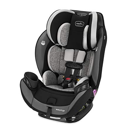 Evenflo EveryStage DLX All-in-One Car Seat, Kids’ Rear-Facing Seat, Convertible & Booster Seat, Canyons Gray