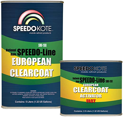 Speedokote SMR-1100-F - European Clear Coat 2K Urethane, 7.5 Liter Euro Clearcoat w/Fast Act.