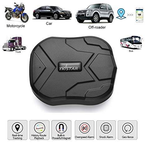 TKSTAR GPS Tracker with Strong Magnet for Car/Vehicle/Van Truck Fleet Management GPS Locator Realtime Accurate Location Device Waterproof 90 Days Long Standby Remove Alarm Free Tracking Platform TK905