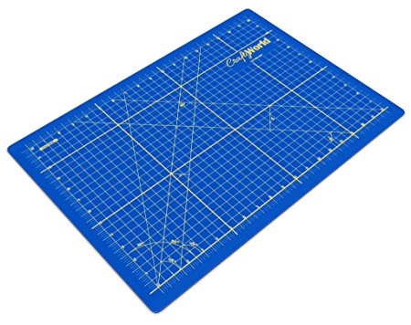 Professional Self Healing Cutting Mat 12x18 Inch for Sewing, Quilting, or Any Other Crafts or Hobbies - Thick Double Sided Cutting Mat Re-Seals After Every Cut - Strong, Durable and Long Lasting