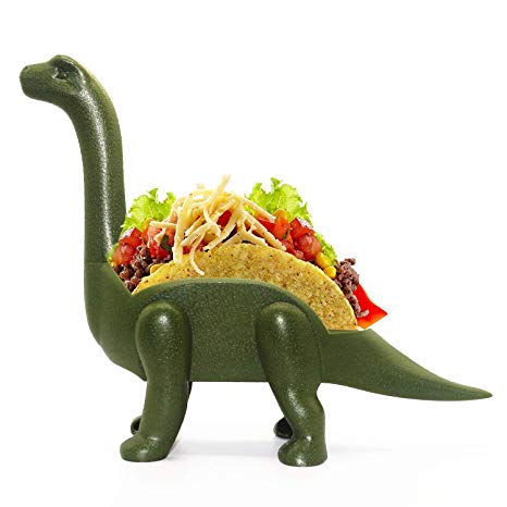 Homics Dinosaur Taco Holder, Jurassic Ultimate Prehistoric Taco Stand Holder Taco Truck Holder for Tacos Tuesday, Perfect Funny Gift for Kids and Taco Lovers