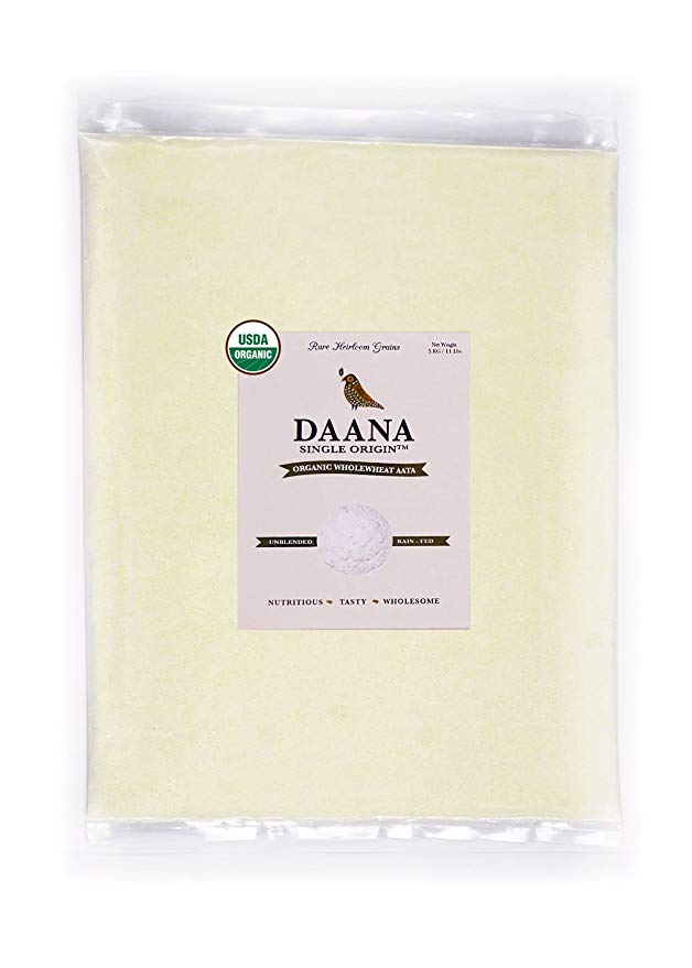 Daana Organic Wheat Aata, Single Origin, 5 Kg