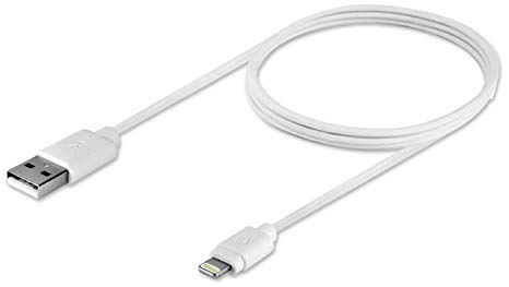 Cellet Lightning to USB A Cable - Apple MFI Certified -White - 4 feet/1.2 meter, Compatible for iPhone Xr, Xs Max, Xs, X, 10 SE, 8 Plus, 8, 7 Plus, 7, 6S Plus, 6S, 6 Plus, 6, 5S, 5C, 5 and all iPads