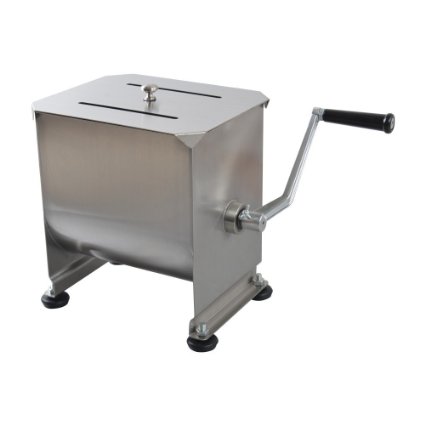 Hakka® 20 Lbs Tank Stainless Steel Manual Meat Mixer (10 Liter)