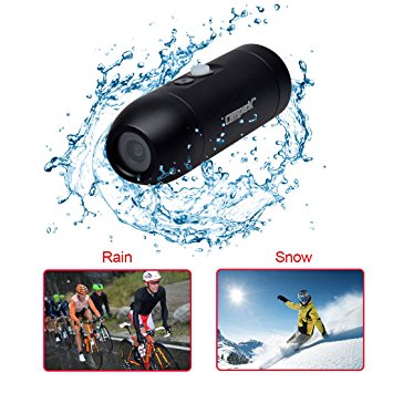 CAMPARK ACT30 Bullet Full HD 1080p Extreme Sports Action video helmet camera with Mounting Accessories