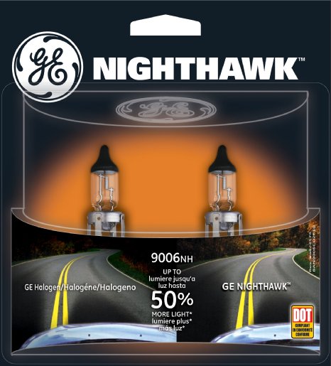 GE NIGHTHAWK 9006 Halogen Replacement Bulb, (Pack of 2)