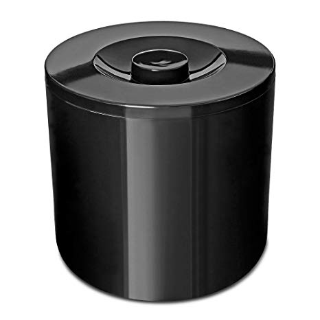 Round Insulated Ice Bucket Black 4ltr