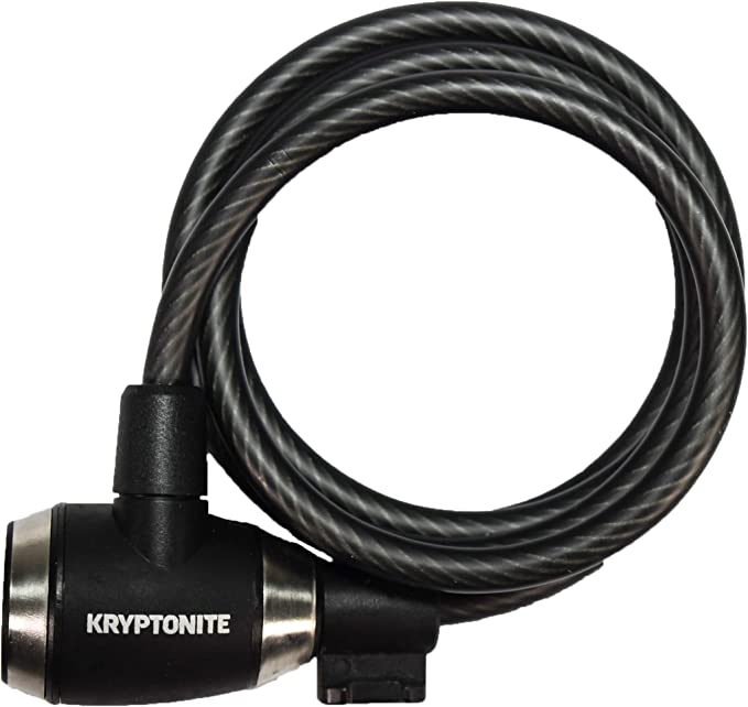 Kryptonite KryptoFlex 815 8mm Key Cable Bicycle Lock, Black