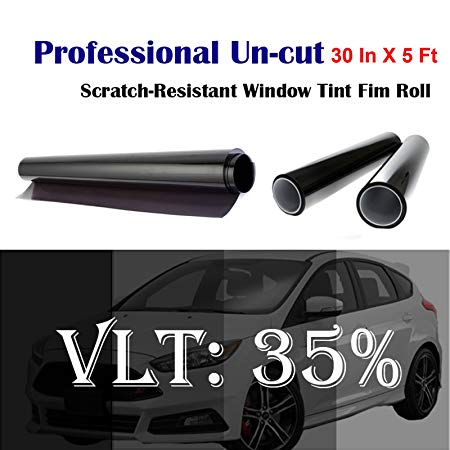 Uncut Roll Window Tint Film 35% VLT 30" In x 5' Ft Feet Car Home Office Glasss