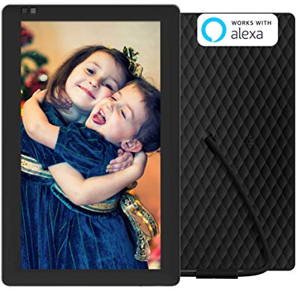 NIXPLAY Seed Digital Photo Frame WiFi 10 inch Widescreen W10B. Show Pictures on Your Frame Via Mobile App or Email. Smart Electronic Frame with Motion Sensor. Remote Control Included