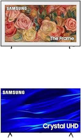 SAMSUNG 75-Inch Class QLED 4K LS03D The Frame Series Quantum HDR Smart TV (QN75LS03D)   65-Inch Class Crystal UHD 4K TU690T Series HDR Smart TV (UN65TU690T)