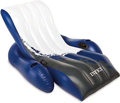 Intex Floating Recliner Inflatable Lounge, 71" X 53"