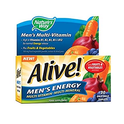 Alive! Men's Energy Multi-Vitamin and Mineral (30 Tablets)