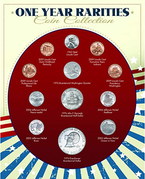 One Year Rarities Coin Collection| Genuine United States Minted Coins | Americana Collectible | Certificate of Authenticity – American Coin Treasures