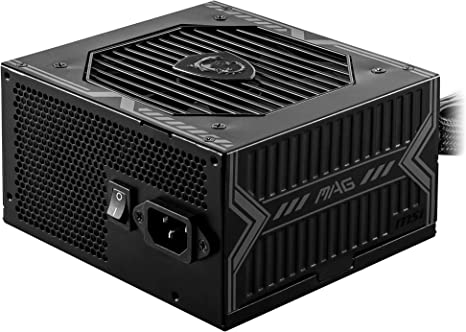 MSI MAG A650BN Power Supply Unit, UK Plug - 650W, 80 Plus Bronze Certified, ATX PSU, 12V Single-Rail, DC-to-DC Circuit, 120mm Fan - 5 Year Warranty