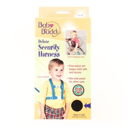 Baby Buddy Deluxe Security Harness, Black