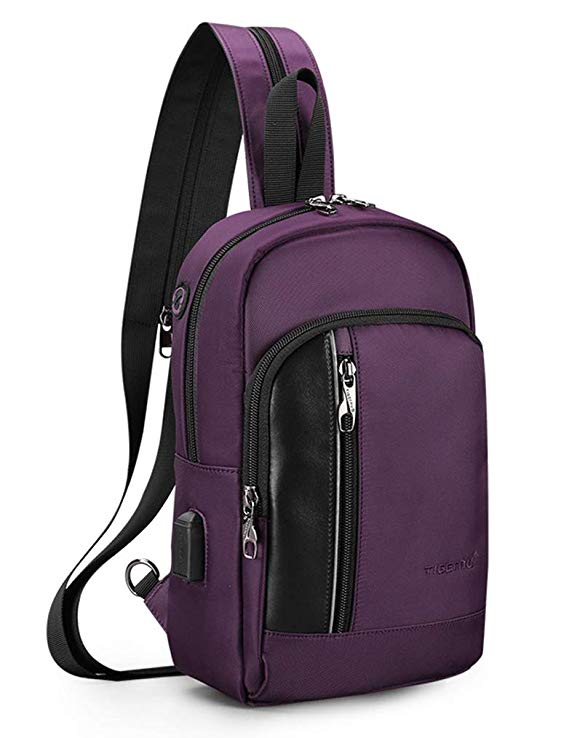 Sling Backpack Crossbody Pack Bag One Strap Large Anti-Theft Pocket Padded Water Resistant Chest Bag
