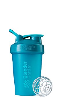 BlenderBottle Classic Loop Top Shaker Bottle, Teal/Teal, 20-Ounce Loop Top