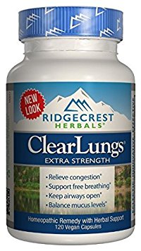 Ridgecrest Herbals Extra Strength Clear Lungs 120-Count