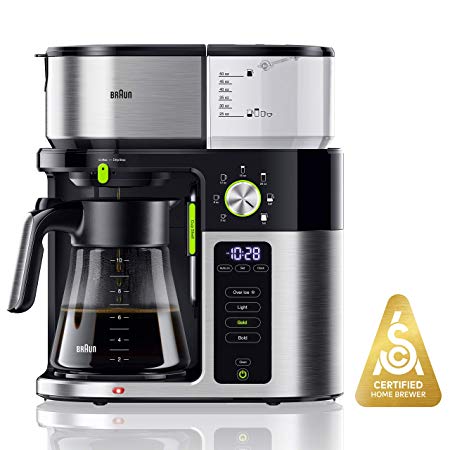 Braun KF9050BK Multiserve Drip Coffee, Silver/Black