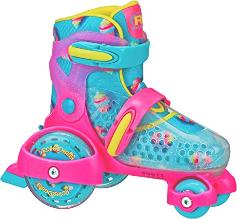 Roller Derby Fun Roll Adjustable Roller Skates for Beginners, Boys & Girls